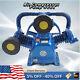 10hp Air Compressor Pump 3 Cylinder 3 Piston W Style Head Double Stage 175psi