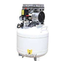 110V 40L Dental Medical Air Compressor Silent Air Compressor Oilless 115PSI NEW