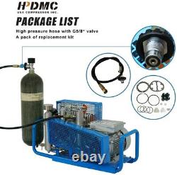 110V 4500Psi 1.5KW 2HP Air Compressor For Scuba PCP Paintball Tank Refill