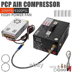12V/110V PCP Air Compressor 30Mpa/4500Psi Manual-Stop withBuilt-in Fan