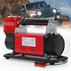 12 Volt Air Compressor Heavy Duty, 6.35cfm, Max 150 Psi, Red