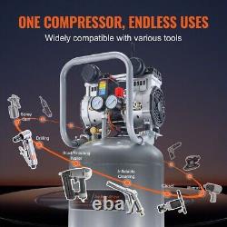 13 Gallon Air Compressor 2HP 4.6SCFM@90PSI Oil Free Air Compressor 125PSI Quiet