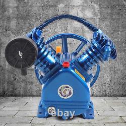 175PSI 3HP Twin-Cylinder Air Compressor Pump Motor Head 2- Stage 21CFM V Style