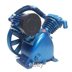175psi 4KW V Style 2-Cylinder Air Compressor Pump Motor Double Head 2-Stage NEW