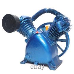 175psi 5HP 4KW V Style 2-Cylinder Air Compressor Pump Motor Double Head 2-Stage