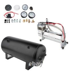 200 Psi Air Compressor 5 Gal Air Tank Onboard System Kit For Train Boat Horn 12V