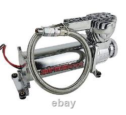 2 580 Chrome Air Compressors 180 psi Off Pressure Switch For Air Ride Suspension