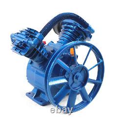 2-Stage 3HP 175PSI 2 Cylinder Pneumatic Air Compressor Motor Air Pump Head 2200W