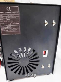 30MPA 110V/12V PCP Air Compressor Pump For Paintball Airgun Scuba Tank Inflating