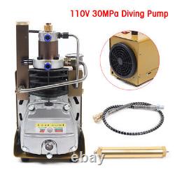 30MPA 4500PSI High Pressure Air Compressor Airgun Scuba Air Pump WithPipes NEW