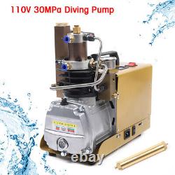 30MPA 4500PSI High Pressure Air Compressor Airgun Scuba Air Pump WithPipes NEW