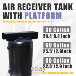 30 Gallon Vertical Air Tank 3/4NPT 200PSI Industrial For Air Compressor