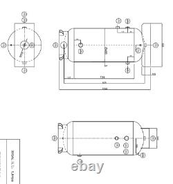 30 Gallon Vertical Air Tank 3/4NPT 200PSI Industrial For Air Compressor