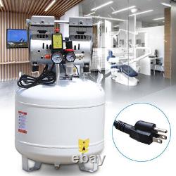 40L Dental Medical Air Compressor Silent Air Compressor Oilless 0.75KW 115PSI