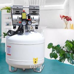 40L Dental Medical Air Compressor Silent Air Compressor Oilless 115PSI 0.75KW