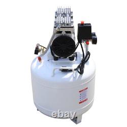40L Dental Medical Air Compressor Silent Air Compressor Oilless 115PSI 0.75KW