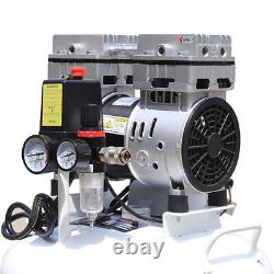 40L Dental Medical Air Compressor Silent Air Compressor Oilless 115PSI 0.75KW