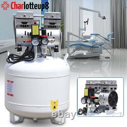 40L Dental Medical Air Compressor Silent Air Compressor Oilless Oil Free 115PSI