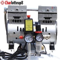 40L Dental Medical Air Compressor Silent Air Compressor Oilless Oil Free 115PSI