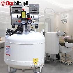 40L Dental Medical Air Compressor Silent Air Compressor Oilless Oil Free 115PSI