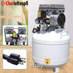 40L Dental Medical Air Compressor Silent Air Compressor Oilless Oil Free 115PSI