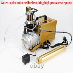 4500PSI 30MPa Electric High Pressure Air Compressor Scuba Diving Pump with Pipes