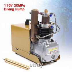 4500PSI 30MPa Electric High Pressure Air Compressor Scuba Diving Pump with Pipes