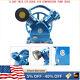 5hp 175 Psi Air Compressor Pump Motor Head Double Stage V-style 2-cylinder