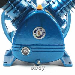 5.5HP Air Compressor Pump Two Stage 175 PSI with Flywheel Twin Cylinder US