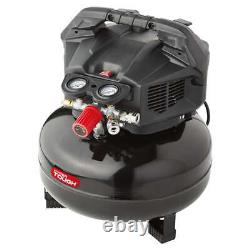 6 Gal Oil Free Pancake Air Compressor 150 PSI Easy access ball drain valve new
