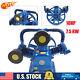 7.5kw 10hp 175psi W Style 3 Cylinder Air Pneumatic Compressor Pump Motor Head Us