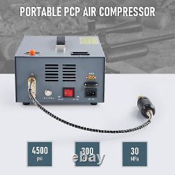 CREWORKS 12V/110V PCP Air Compressor 30Mpa/4500Psi Auto-Stop High Pressure Pump