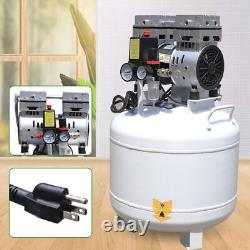 Dental 40L Medical Air Compressor Silent Air Compressor Oilless 115PSI 0.75KW