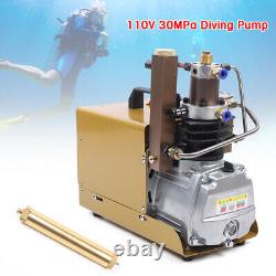 Electric High Pressure Air Compressor Scuba Diving Pump with Pipes 4500PSI 30MPa