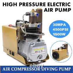 Electric High Pressure Air Compressor Scuba Diving Pump with Pipes 4500PSI 30MPa