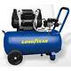 Goodyear 8 Gallon Quiet Oil-free Air Portable Compressor With Handle & Wheels Lnt