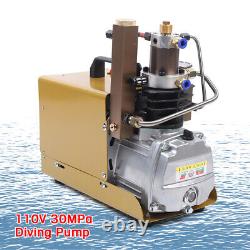 High Pressure Electric Air Compressor Scuba Diving Pump Water Cooling 4500PSI
