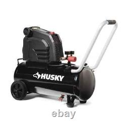 Husky Portable Air Compressor Tank Hotdog 8 Gal 150 PSI Oil Free Bike Tire Balls