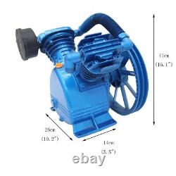 INTBUYING 181PSI 5.5HP 21CFM V Type Twin Cylinder Air Compressor Pump Head New