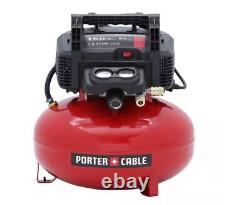 NEW P0RTER-CABLE 6 Gal. 150 MAX PSI Portable Electric Pancake Air Compressor