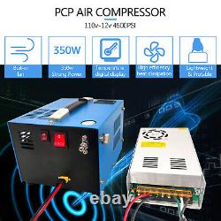 PCP Air Compressor 12V/110V/220V Manual-Stop High Pressure PUMP 30Mpa/4500Psi