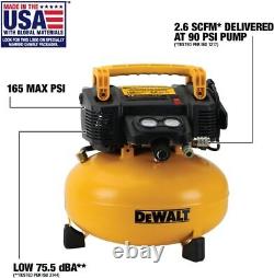 Pancake Air Compressor, 6 Gallon, 120 Volts, 165 PSI (DWFP55126) NEW