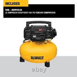 Pancake Air Compressor, 6 Gallon, 120 Volts, 165 PSI (DWFP55126) NEW