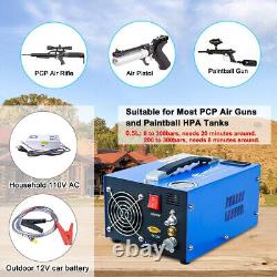 Portable PCP Air Compressor 4500Psi/30Mpa Water/Oil-Free 12V 110V Paintball tank