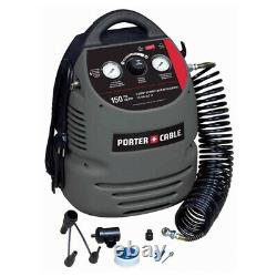 Porter-Cable CMB15 0.8 HP 1.5 gal. Oil-Free Fully Shrouded Air Compressor New
