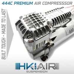 Single HKI Premium Chrome 444C Air Compressor Air Horn Ride Suspension 200 Psi