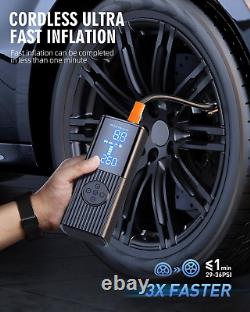 Tire Inflator Portable Air Compressor-180PSI & 20000mAh Portable Air Pump, LCD &