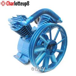 Twin-Cylinder Air Compressor Pump Motor Head Double Stage V Style 5 HP 175 PSI