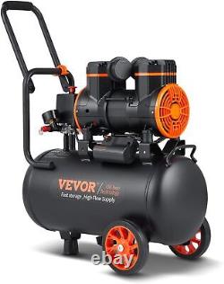 VEVOR 6.3 Gallon Air Compressor, 2 HP 3.35 CFM@ 90PSI Oil Free Compressor Tank