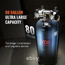 VEVOR 80 Gal Air Compressor 6.5HP 15.5 SCFM@90 PSI 2-Stage 145PSI 3-Phase Power